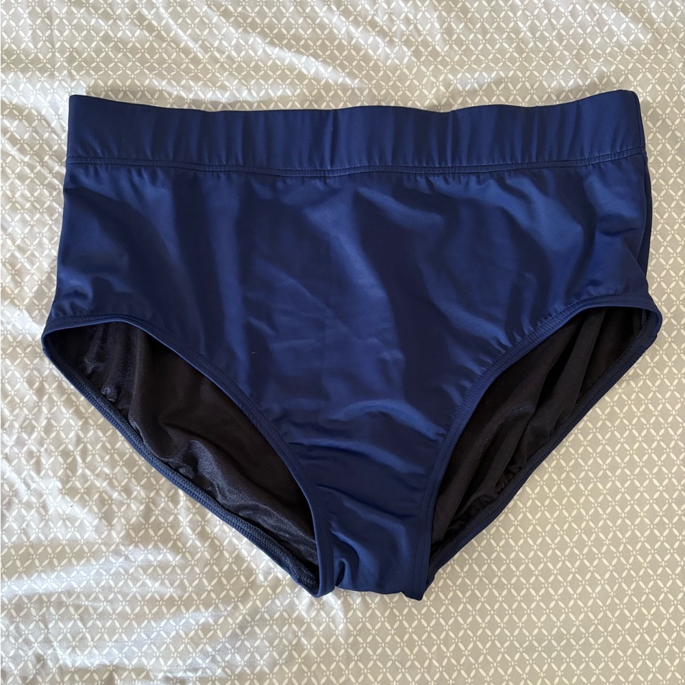 Dream suit by Miracle Brands Navy Bikini Bottoms Size 16W - Picture 2 of 9